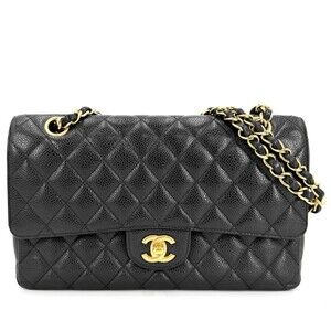 Chanel Matelassé 25 Shoulder Bag for Women, Double Chain, Coco Mark, Flap, Ba...
